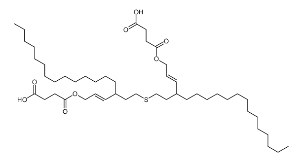 4-[(E)-4-[2-[3-[(E)-3-(3-carboxypropanoyloxy)prop-1-enyl]heptadecylsulfanyl]ethyl]octadec-2-enoxy]-4-oxobutanoic acid Structure