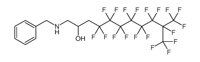 2-Undecanol, 4,4,5,5,6,6,7,7,8,8,9,9,10,11,11,11-hexadecafluoro-1-[(phenylmethyl)amino]-10-(trifluoromethyl) Structure