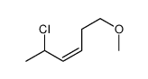 5-chloro-1-methoxyhex-3-ene Structure