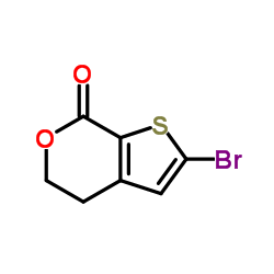 2-Bromo-4,5-dihydro-7H-thieno[2,3-c]pyran-7-one structure