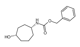 cis-4-(((benzyloxy)carbonyl)amino)cycloheptanol结构式