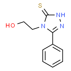 2-(3-phenyl-5-sulfanyl-4H-1,2,4-triazol-4-yl)ethanol structure