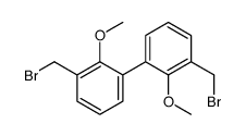 1-(bromomethyl)-3-[3-(bromomethyl)-2-methoxyphenyl]-2-methoxybenzene Structure