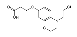 3-[4-[bis(2-chloroethyl)amino]phenoxy]propanoic acid Structure