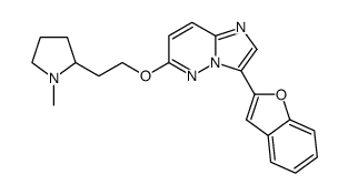 3-benzofuran-2-yl-6-[2-(1-methyl-pyrrolidin-2-yl)-ethoxy]-imidazo[1,2-b]pyridazine Structure