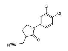 [1-(3,4-dichloro-phenyl)-2-oxo-pyrrolidin-3-yl]-acetonitrile Structure