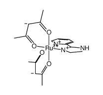 [Ru(2,4-pentanedionato)2(2-(2'-pyridyl)imidazoline)] Structure