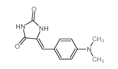 5-[(4-dimethylaminophenyl)methylidene]imidazolidine-2,4-dione structure