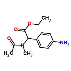 (ACETYL-METHYL-AMINO)-(4-AMINO-PHENYL)-ACETIC ACID ETHYL ESTER结构式