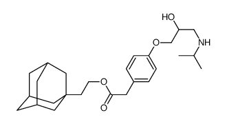 2-(1-adamantyl)ethyl 2-[4-[2-hydroxy-3-(propan-2-ylamino)propoxy]phenyl]acetate结构式