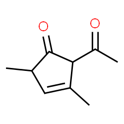 3-Cyclopenten-1-one, 2-acetyl-3,5-dimethyl- (6CI) Structure