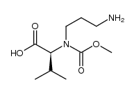 N-(3-aminopropyl)-N-(methoxycarbonyl)-L-valine Structure