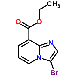 IMidazo[1,2-a]pyridine-8-carboxylic acid, 3-bromo-, ethyl ester structure