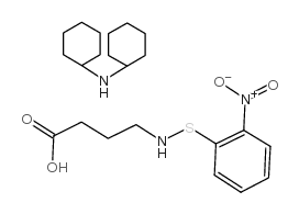 N-O-NITROPHENYLSULFENYL-GAMMA-AMINOBUTYRIC ACID DI(CYCLOHEXYL)AMMONIUM SALT Structure