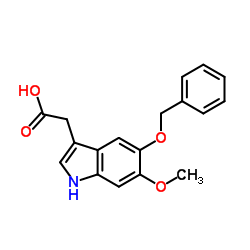 [5-(Benzyloxy)-6-methoxy-1H-indol-3-yl]acetic acid Structure