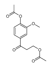 [3-(4-acetyloxy-3-methoxyphenyl)-3-oxopropyl] acetate结构式