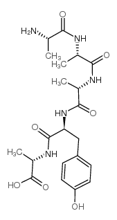 H-Ala-Ala-Ala-Tyr-Ala-OH Structure