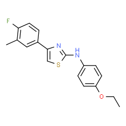 2-[(4-Ethoxyphenyl)amino]-4-(4-fluoro-3-methylphenyl)-1,3-thiazole98结构式