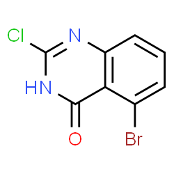 5-Bromo-2-chloroquinazolin-4-ol结构式