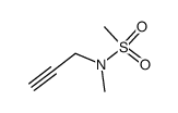 N-methyl-N-(2-propynyl)methansulfonamide结构式