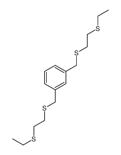 1,3-bis(2-ethylsulfanylethylsulfanylmethyl)benzene结构式