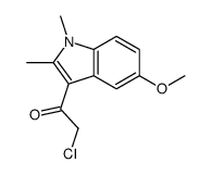 2-CHLORO-1-(5-METHOXY-1,2-DIMETHYL-1H-INDOL-3-YL)-ETHANONE结构式