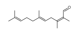 (Z,E)-2,3,6,10-tetramethyl-2,5,9-undecatriene-1-al Structure