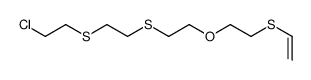 1-[2-(2-chloroethylsulfanyl)ethylsulfanyl]-2-(2-ethenylsulfanylethoxy)ethane结构式