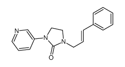 1-[(E)-3-phenylprop-2-enyl]-3-pyridin-3-ylimidazolidin-2-one Structure