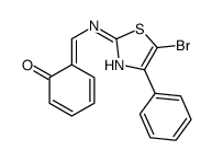 (6Z)-6-[[(5-bromo-4-phenyl-1,3-thiazol-2-yl)amino]methylidene]cyclohexa-2,4-dien-1-one结构式