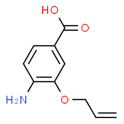 Benzoic acid, 4-amino-3-(2-propenyloxy)- (9CI) structure