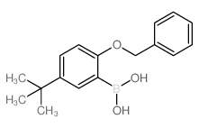 (2-(Benzyloxy)-5-(tert-butyl)phenyl)boronic acid Structure