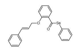 Se-phenyl 2-(cinnamyloxy)benzoselenoate Structure