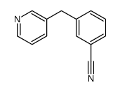 3-(pyridin-3-ylmethyl)benzonitrile structure