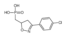 [3-(4-chlorophenyl)-4,5-dihydro-1,2-oxazol-5-yl]methylphosphonic acid结构式