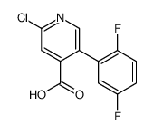 2-chloro-5-(2,5-difluorophenyl)pyridine-4-carboxylic acid Structure