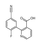 2-(5-cyano-2-fluorophenyl)pyridine-3-carboxylic acid结构式