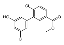 methyl 4-chloro-3-(3-chloro-5-hydroxyphenyl)benzoate结构式