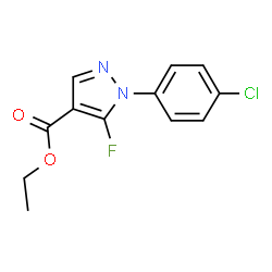 ETHYL1-(4-CHLOROPHENYL)-5-FLUORO-1H-PYRAZOLE-4-CARBOXYLATE Structure