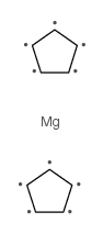 双(环戊二烯基)镁结构式