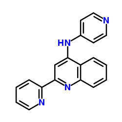 2-(2-Pyridinyl)-N-(4-pyridinyl)-4-quinolinamine结构式