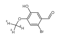 2-bromo-5-hydroxy-4-(methoxy-d3)benzaldehyde结构式