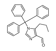 5-propyl-1-tritylimidazole-4-carbaldehyde Structure