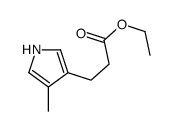 3-(4-甲基-1H-吡咯-3-基)丙酸乙酯结构式