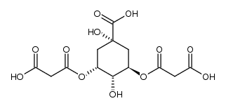 3,3'-(((1R,2S,3R,5S)-5-carboxy-2,5-dihydroxycyclohexane-1,3-diyl)bis(oxy))bis(3-oxopropanoic acid) Structure