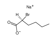 (S)-2-bromo-hexanoic acid , sodium-salt结构式