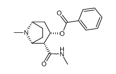 3β-(benzoyloxy)-8-methyl-8-azabicyclo<3.2.1>octane-2β-carboxylic acid N-methylamide Structure