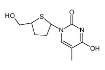 1-[(2R,5S)-5-(hydroxymethyl)thiolan-2-yl]-5-methylpyrimidine-2,4-dione Structure