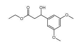 (-)-ethyl 3-(3,5-dimethoxyphenyl)-3-hydroxypropionate Structure