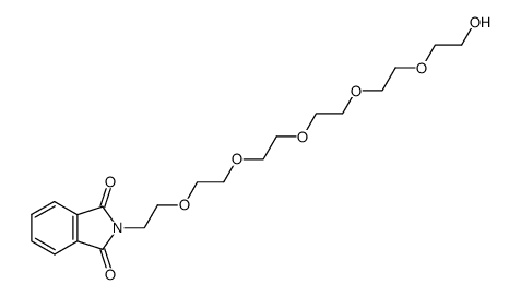 2-(17-hydroxy-3,6,9,12,15-pentaoxaheptadecyl)isoindoline-1,3-dione Structure